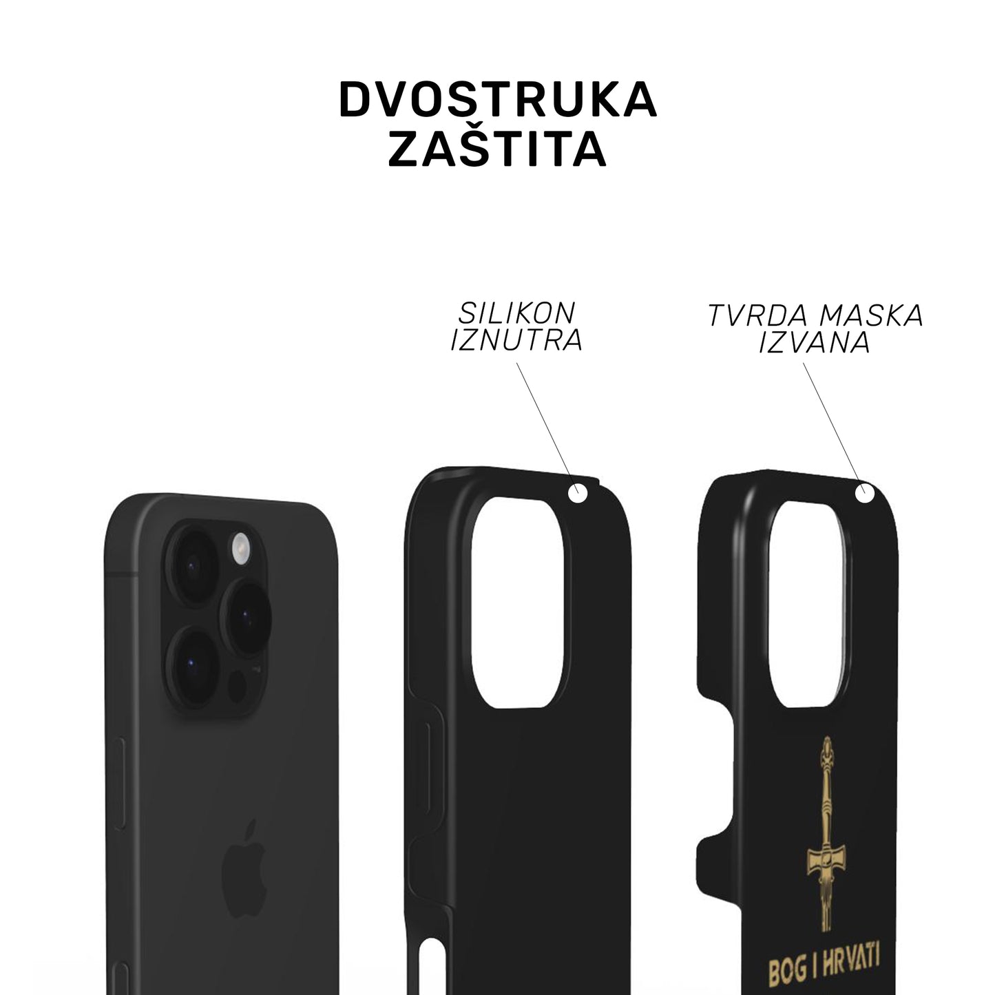 Tough Maskica "Bog i Hrvati crna"