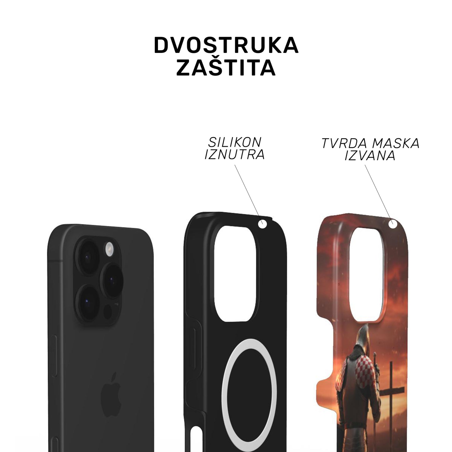 Tough MagSafe maskica "Hrvatski vitez"