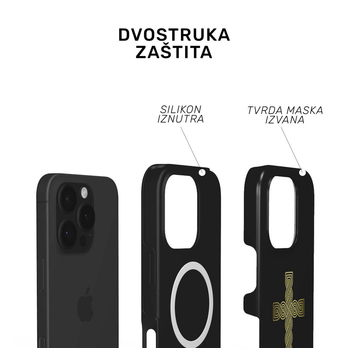 MagSafe-Hülle „Križ pleter“