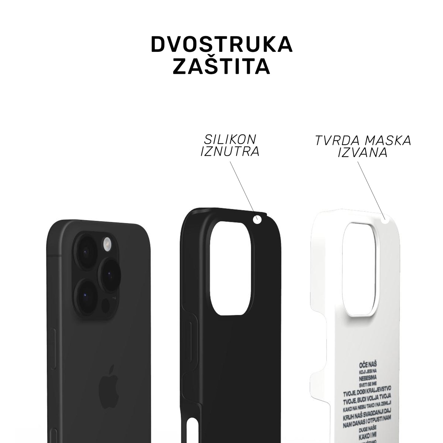 Tough maskica "Oče naš bijela"