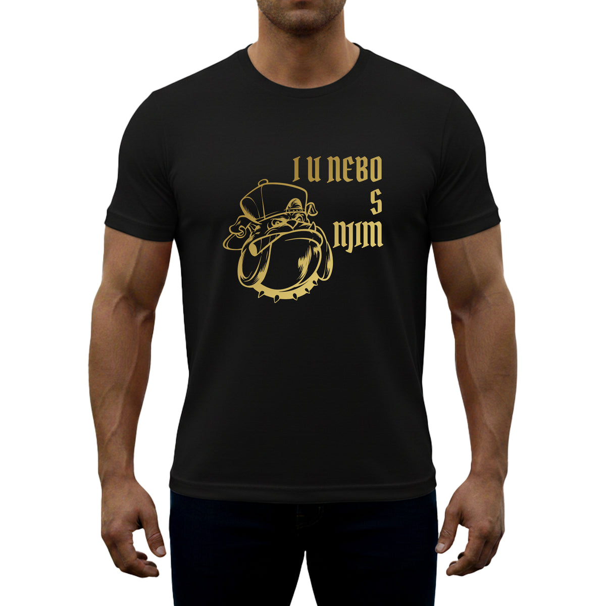 T-Shirt „Auch in den Himmel mit ihm“