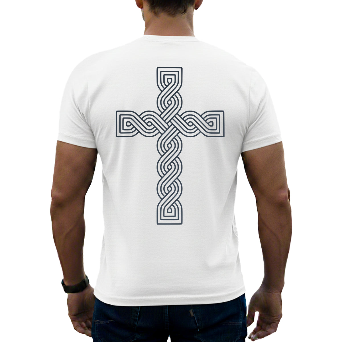 T-Shirt "Kroatisches Flechtwerk-Kreuz"