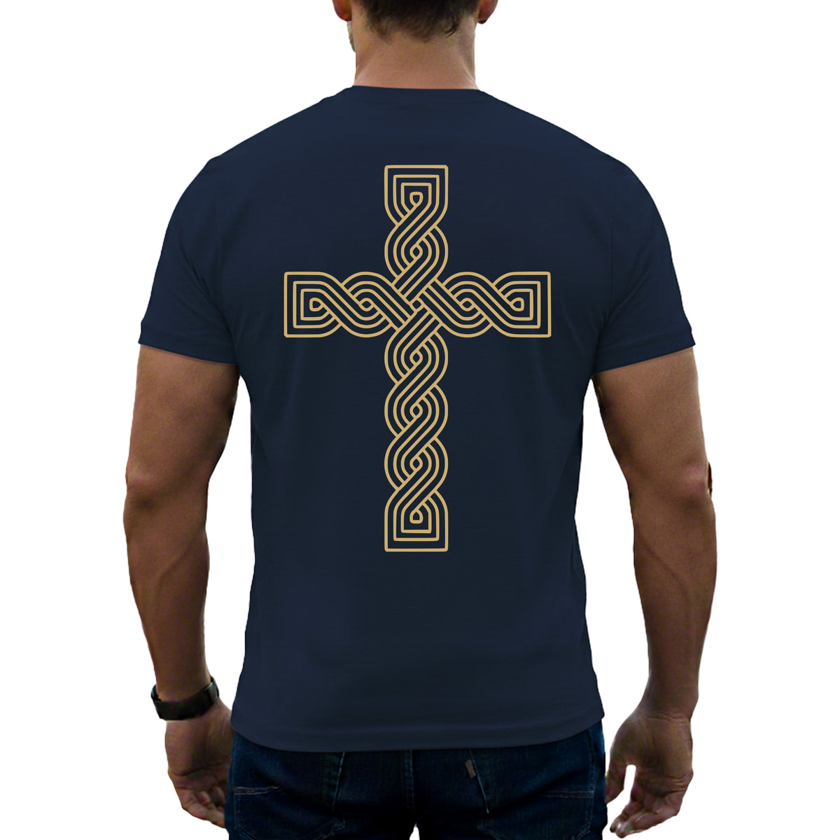 T-Shirt "Kroatisches Flechtwerk-Kreuz"