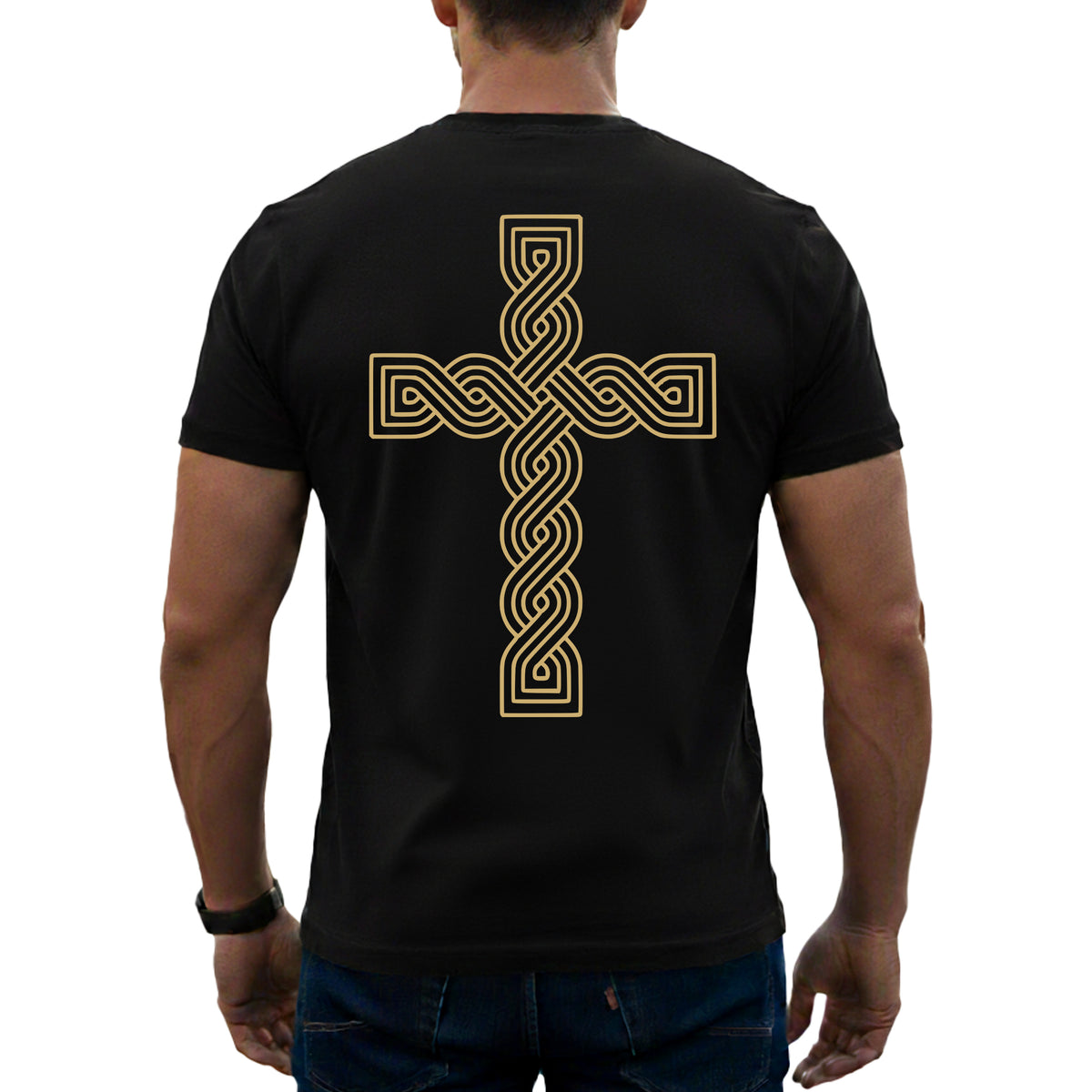 T-Shirt "Kroatisches Flechtwerk-Kreuz"