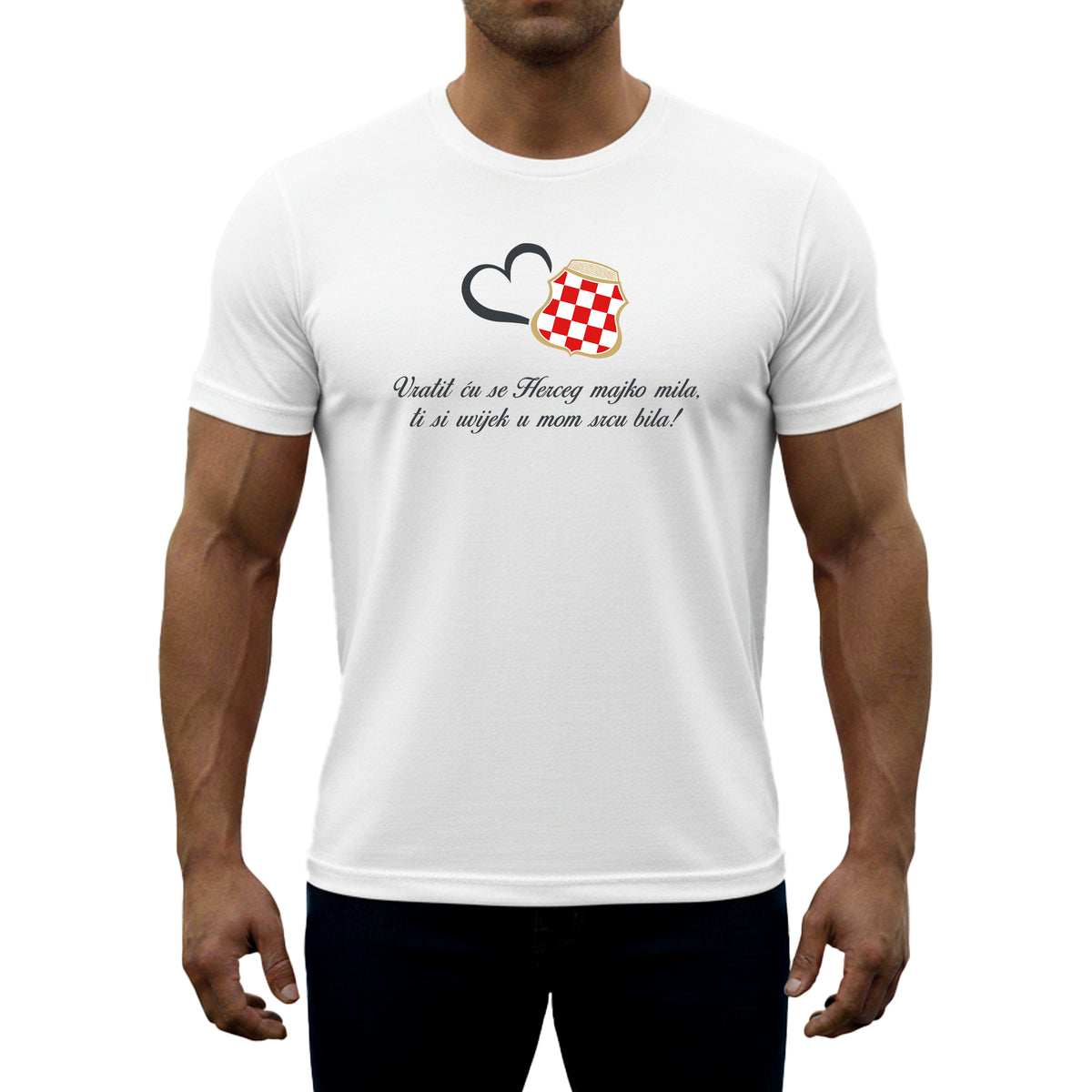 T-Shirt "Ich werde zurückkehren, Mutter Herzegowina"