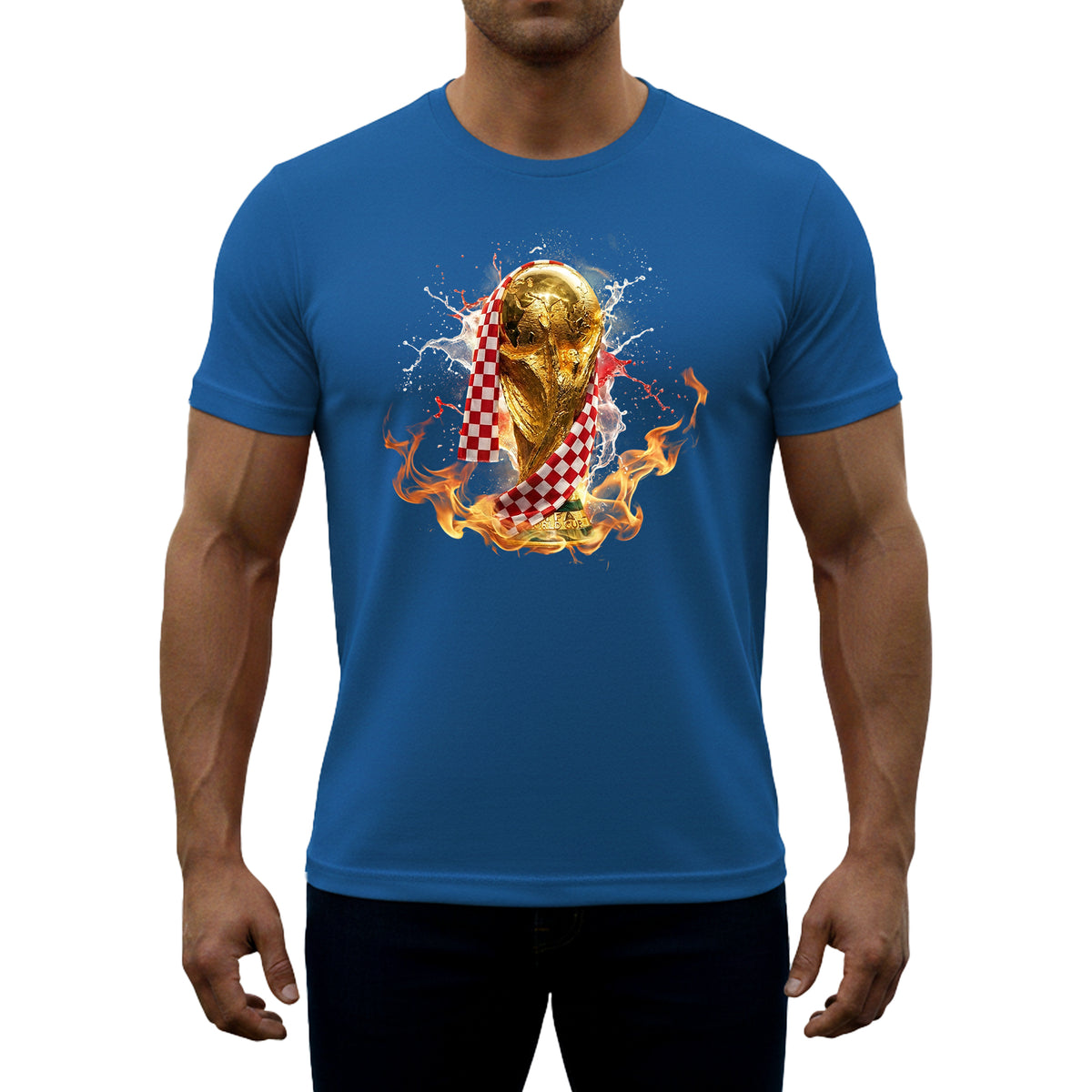 Fan-T-Shirt "Iznad svih Hrvatska"