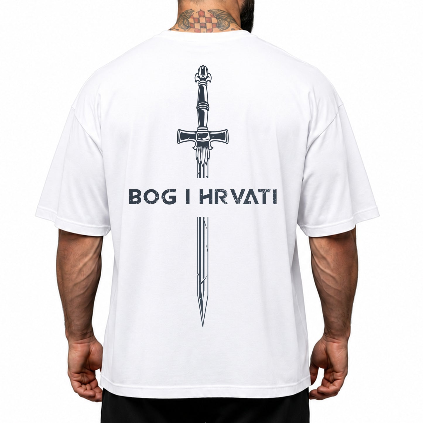 Oversize majica "Bog i Hrvati"
