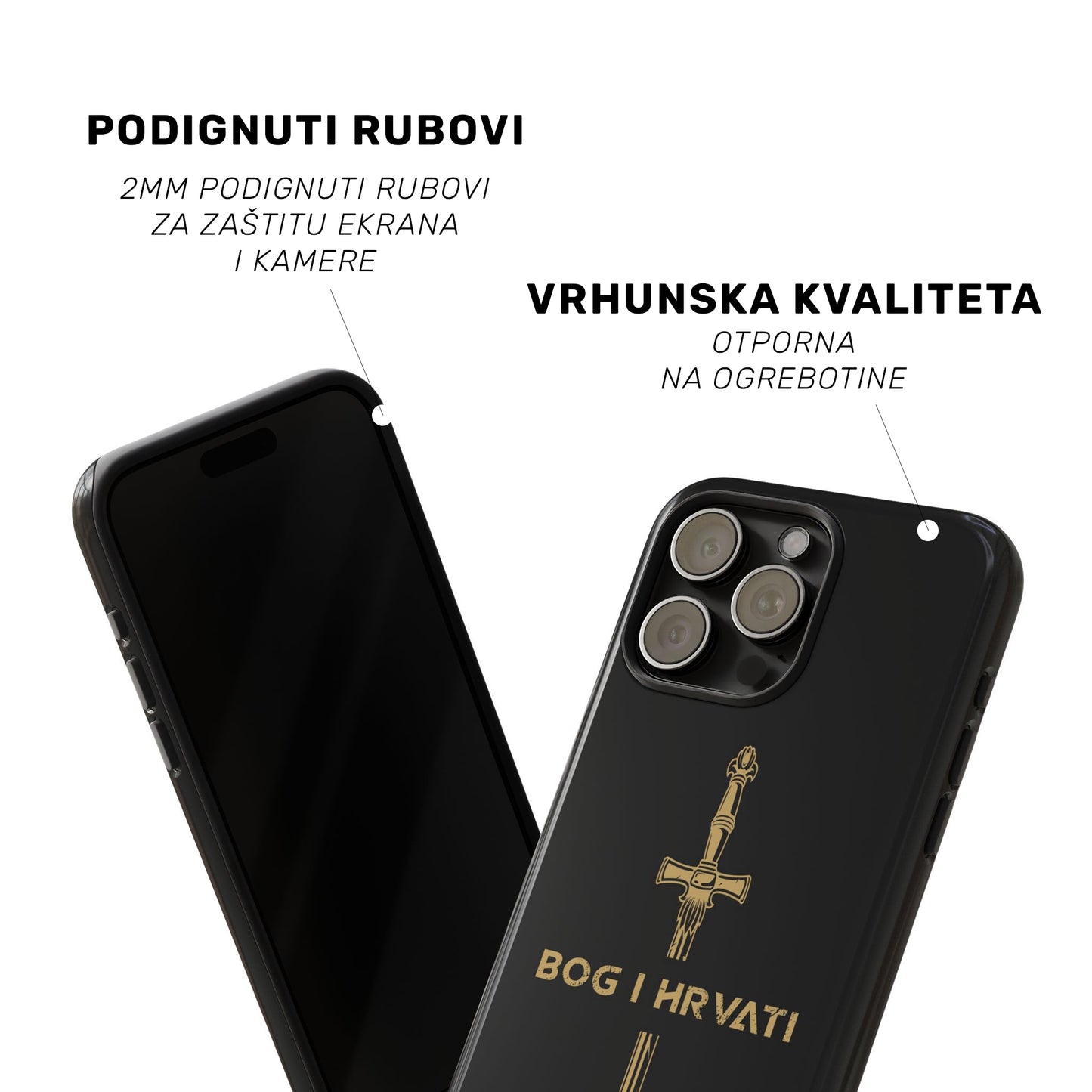 Tough maskica "Bog i Hrvati crna"