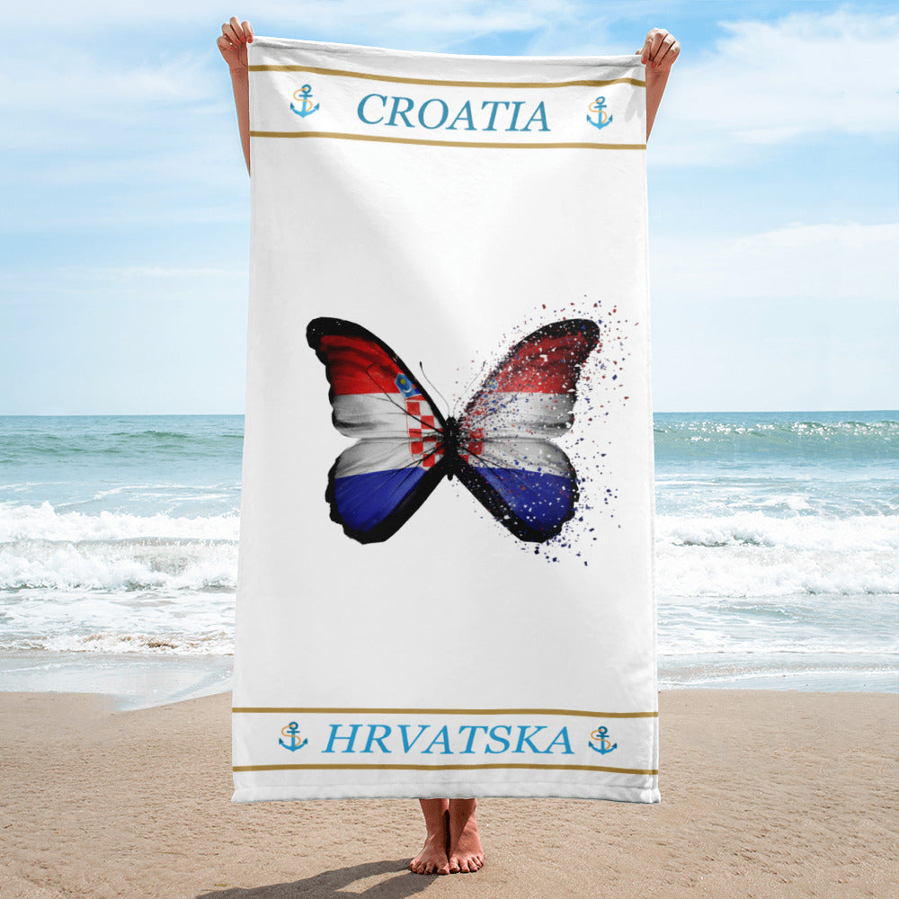 Strandtuch "Kroatischer Schmetterling"