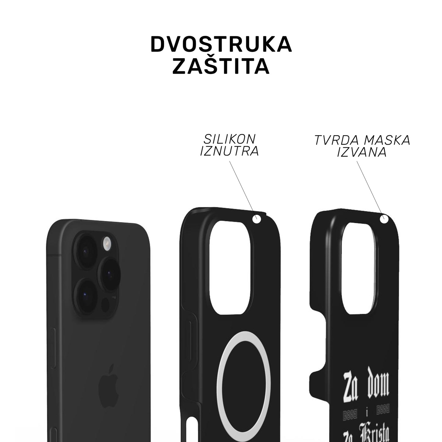 Tough MagSafe Maskica "Za dom i Krista"