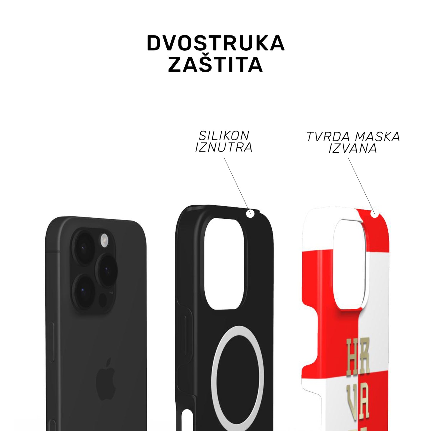 Tough MagSafe maskica "Hrvatski dres"