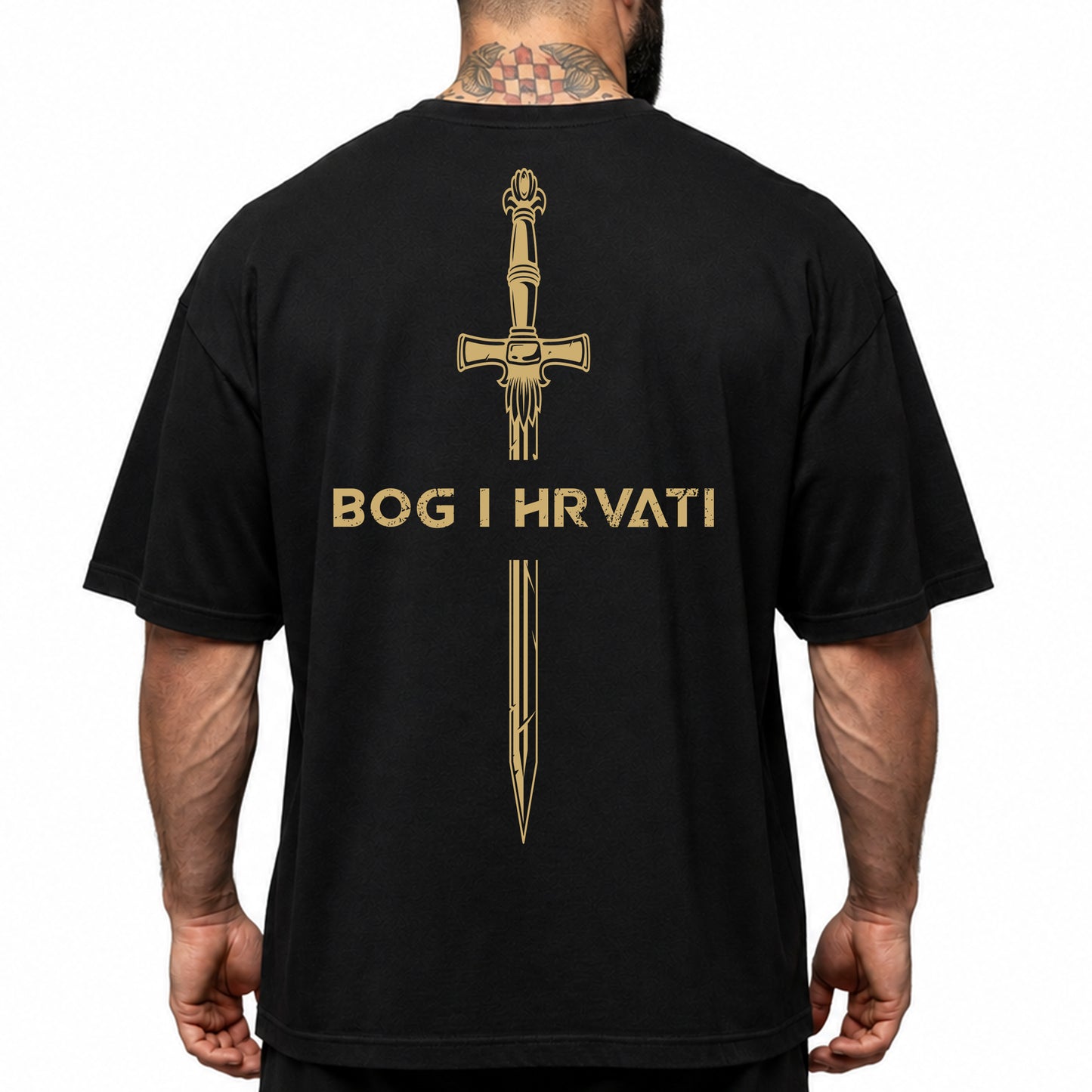 Oversize majica "Bog i Hrvati"