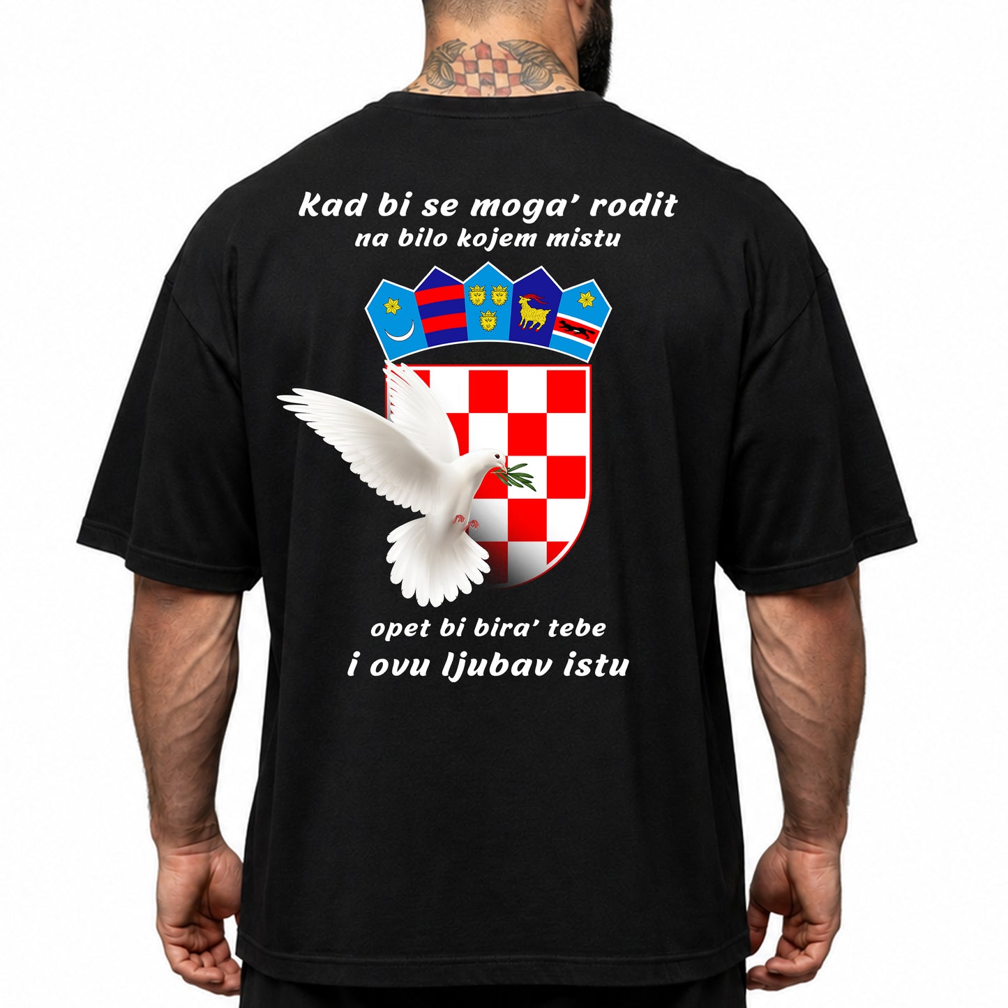 Oversize majica "Kad bi se moga' rodit"