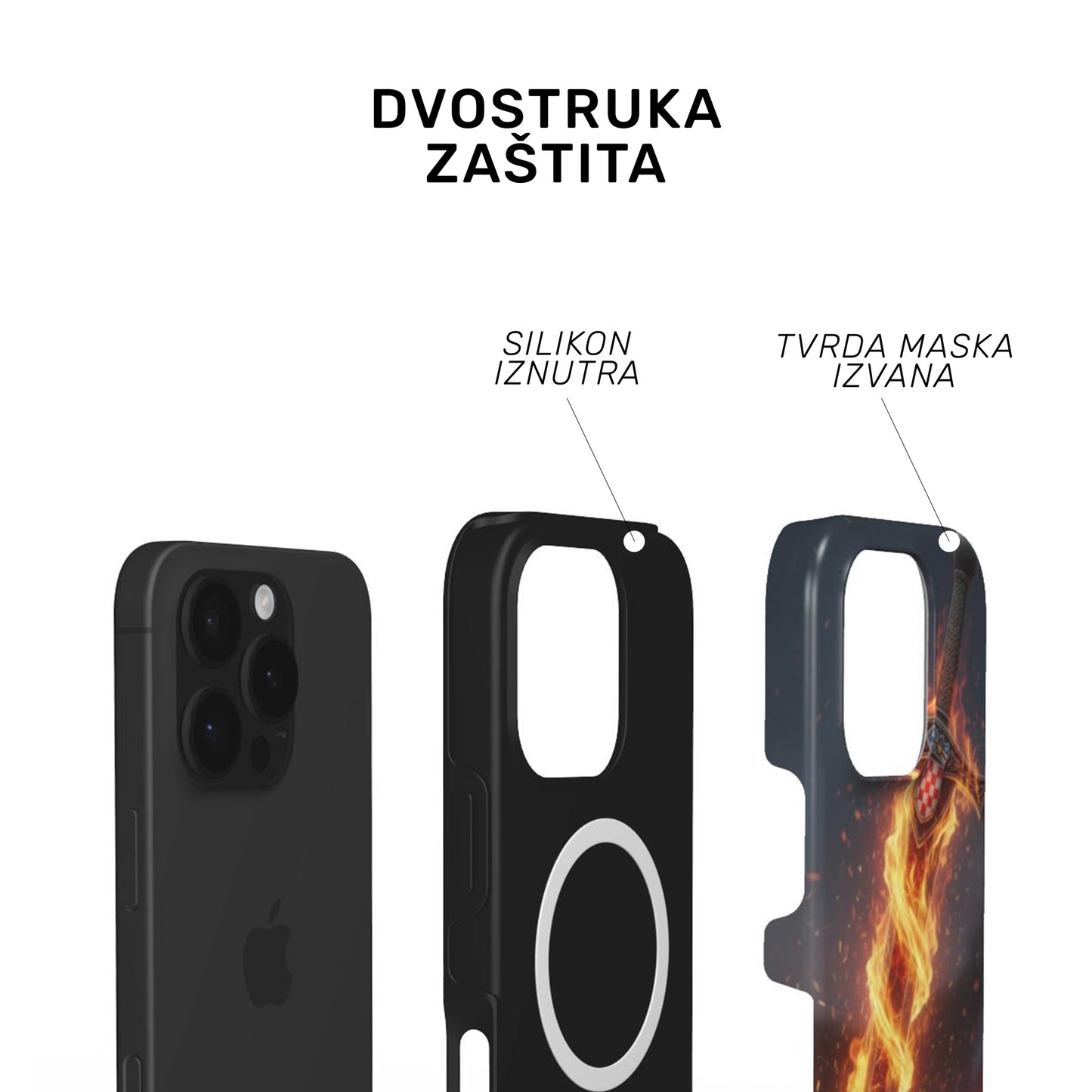 Tough MagSafe maskica "Hrvatski mač"