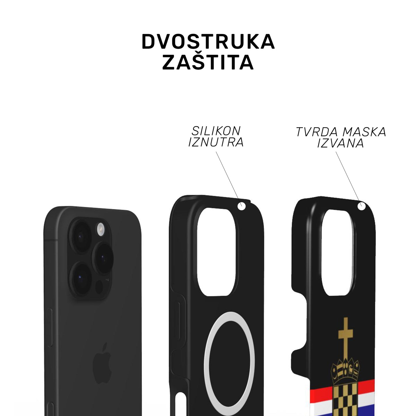 Tough MagSafe maskica "Bog i Hrvatska"