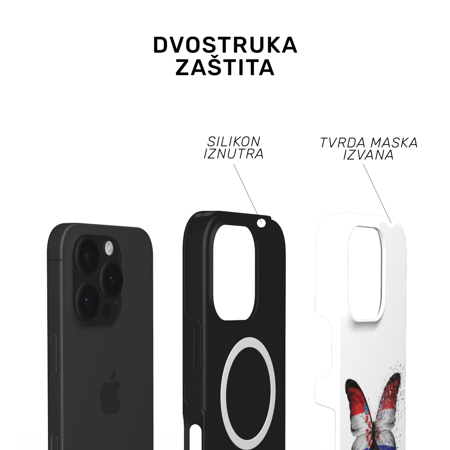 Tough MagSafe maskica "Hrvatski leptir"