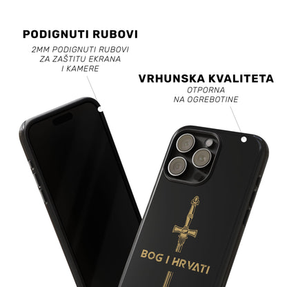 Tough MagSafe Maskica "Bog i Hrvati crna"
