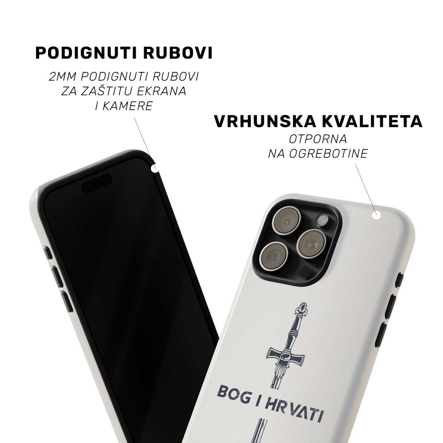 Tough maskica "Bog i Hrvati bijela"