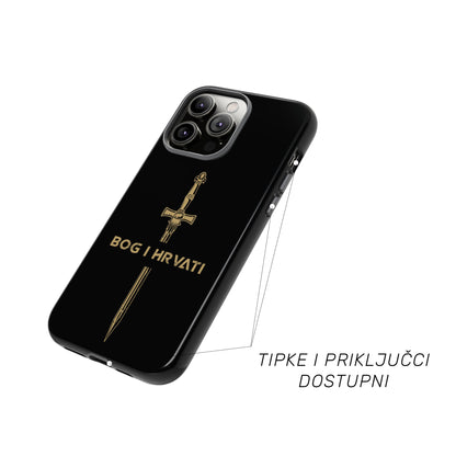 Tough MagSafe Maskica "Bog i Hrvati crna"