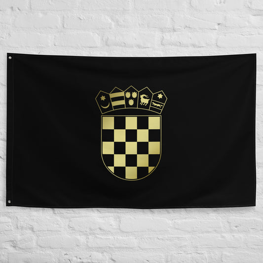 Flagge „Kroatien“ goldenes Wappen