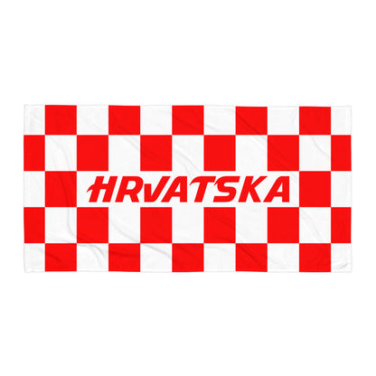 Ručnik za plažu "Hrvatska" crveni
