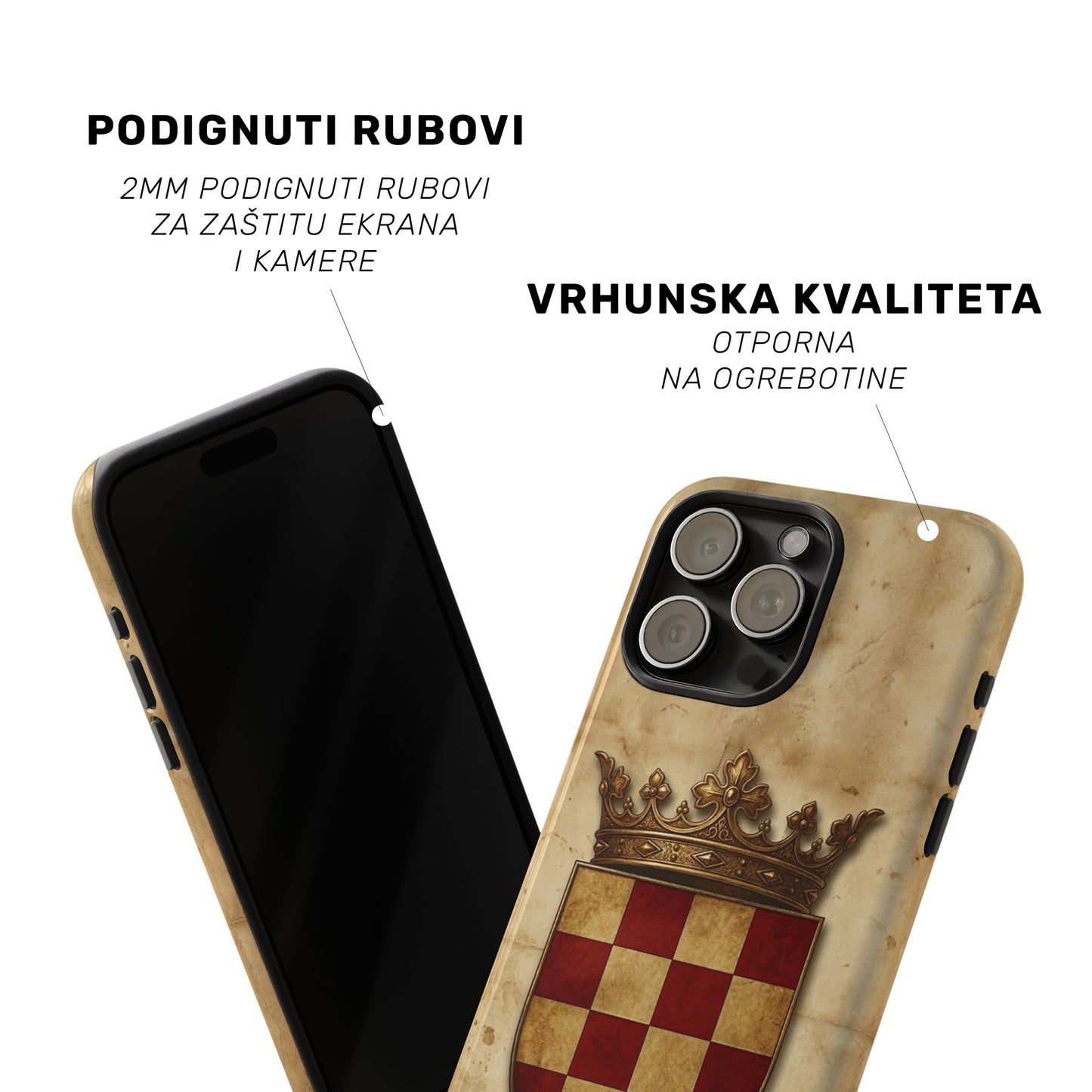 Tough MagSafe maskica "Stari hrvatski grb"
