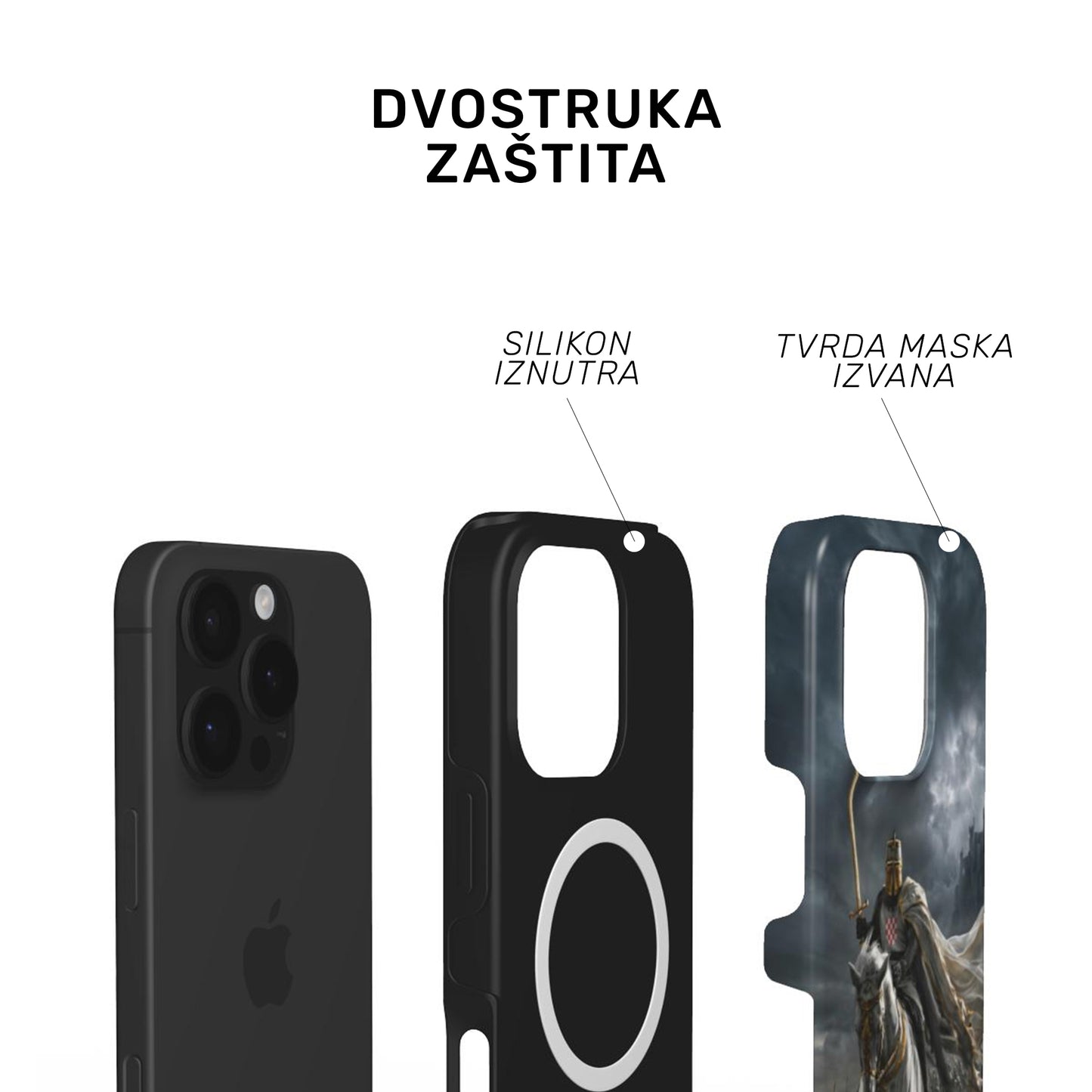 Tough MagSafe maskica "Hrvatski križar"