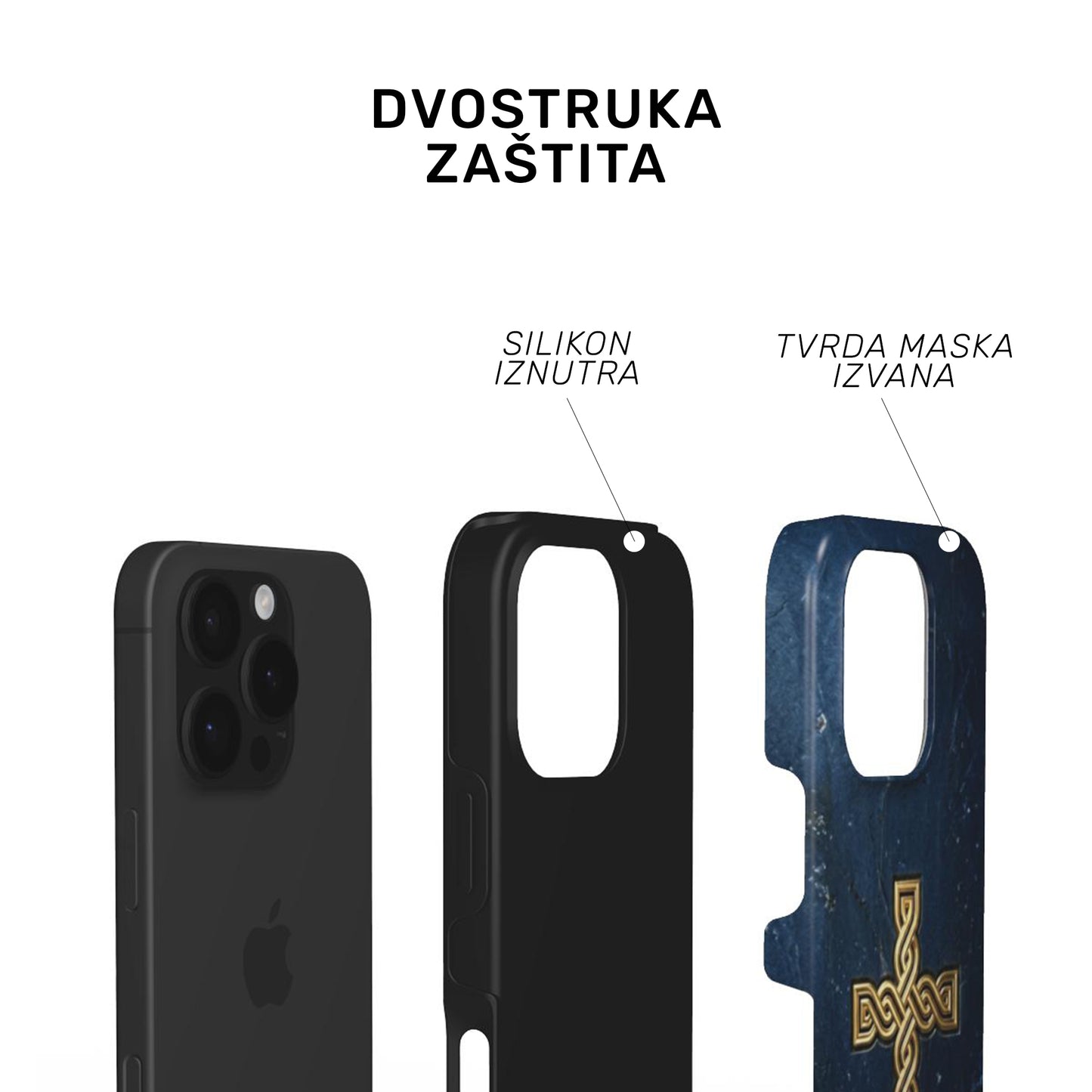 Tough maskica "Zlatni križ pleter"